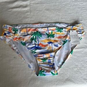 Time and Tru Tropical Print Bikini Bottom